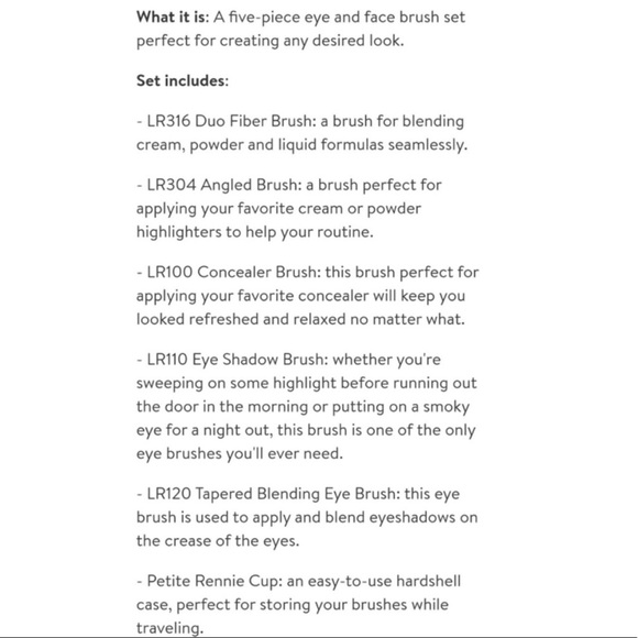 LARUCE BEAUTY CHRISTINE BRUSH SET - Picture 6 of 10